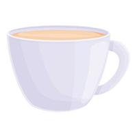 icono de taza irlandesa latte, estilo de dibujos animados vector