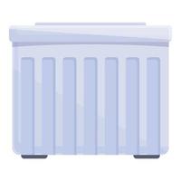 Central radiator icon cartoon vector. Room wall vector