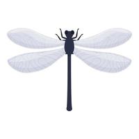 Sky dragonfly icon cartoon vector. Wing bug vector