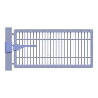 Smart gate technology icon, cartoon and flat style vector