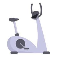 vector de dibujos animados de icono de bicicleta de ejercicio. deporte fitness