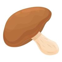 vector de dibujos animados de icono de hongo Morel. Shitake de comida