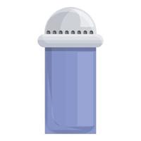 Water purification cylinder icon, cartoon style vector