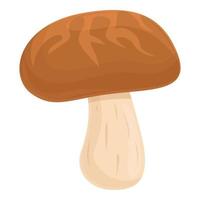 Fungus mushroom icon cartoon vector. Shiitake food vector