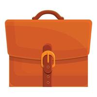Work briefcase icon, cartoon style vector