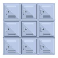 Deposit room square icon, cartoon style vector