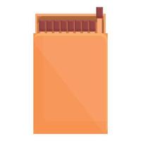 Expedition matches icon, cartoon style vector