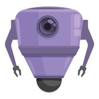 Artificial robot icon cartoon vector. Monster space vector