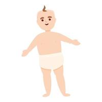 Baby icon, cartoon style vector