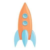 Rocket toy icon cartoon vector. Store shelf vector