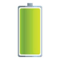 New full battery icon cartoon vector. Energy charger vector