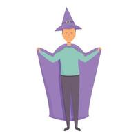 Witch costume icon cartoon vector. Children funny vector