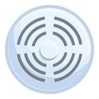 Smoke detector signal icon cartoon vector. Alarm fire vector