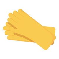 Sewerage rubber gloves icon, cartoon style vector