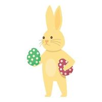 Easter bunny icon cartoon vector. Cute rabbit vector