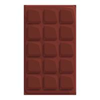 Chocolate bar icon cartoon vector. Candy piece vector