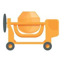 Industrial mixer icon cartoon vector. Cement truck vector