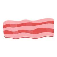 Bacon bbq icon, cartoon style vector