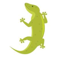 vector de dibujos animados de icono de animal verde. lagarto gecko