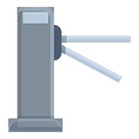 Access turnstile icon, cartoon and flat style vector