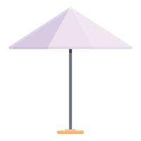 Garden umbrella icon cartoon vector. Parasol sunshade vector