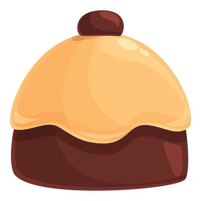 Milk cream chocolate icon cartoon vector. Cocoa candy
