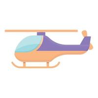 vector de dibujos animados de icono de juguete de helicóptero. estanteria