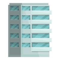 Real multistory icon cartoon vector. Apartment building vector