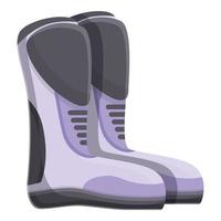 Sport biker boots icon cartoon vector. Gear equipment vector