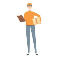 Fast delivery courier icon cartoon vector. Safety team vector