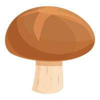 vector de dibujos animados de icono de hongo ostra. comida de shiitake