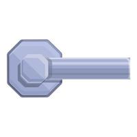 Accessory door handle icon, cartoon style vector