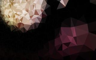 Dark Pink, Yellow vector polygon abstract layout.