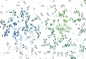 Light Blue, Green vector backdrop with abstract shapes.