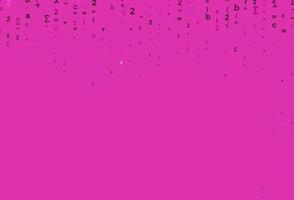 Light Pink vector backdrop with algebra elements.