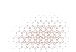 Light red vector background with bubbles.