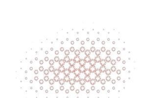 Light red vector background with bubbles.