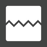 Broken Image Glyph Inverted Icon vector
