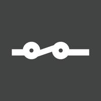 Switch Closed Glyph Inverted Icon vector