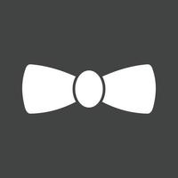 Bow Tie Glyph Inverted Icon vector