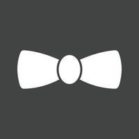 Bow Tie Glyph Inverted Icon vector