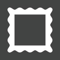 Frame I Glyph Inverted Icon vector