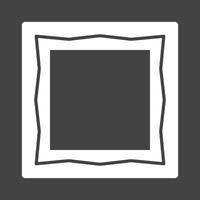 Frame II Glyph Inverted Icon vector