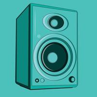 loudspeaker flat vector