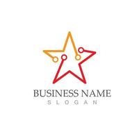 Star logo icon design vector