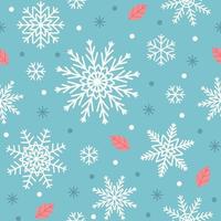 Snowflakes Seamless Pattern vector