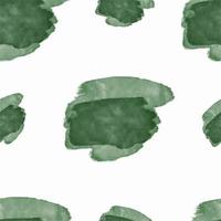 Seamless pattern Green abstract digital watercolor stain vector