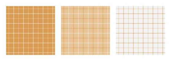 Set of tattersall plaid seamless surface pattern vector
