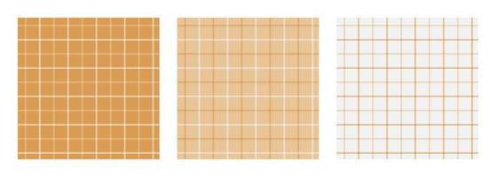 Set of tattersall plaid seamless surface pattern vector