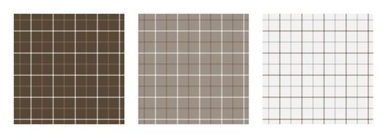Set of tattersall plaid seamless surface pattern vector